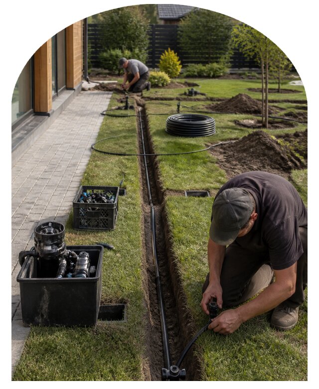 Профессиональный монтаж системы автополива в Озёрске